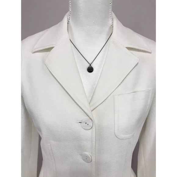 DANA BUCHMAN Petite Textured Structured Blazer - Picture 2 of 4